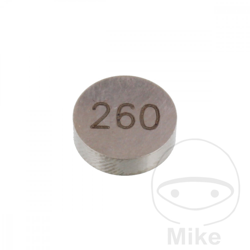 JMP valve shim 9.5 mm 2.60 PRX 7470443 APRILIA DORSODURO 900 ABS 17-21, MXV 450 08-15, RXV 450 06-15, RXV 550 06-13, SHIVER 900 ABS 17-18, SXV 450 06-13, SXV 550 06-15...