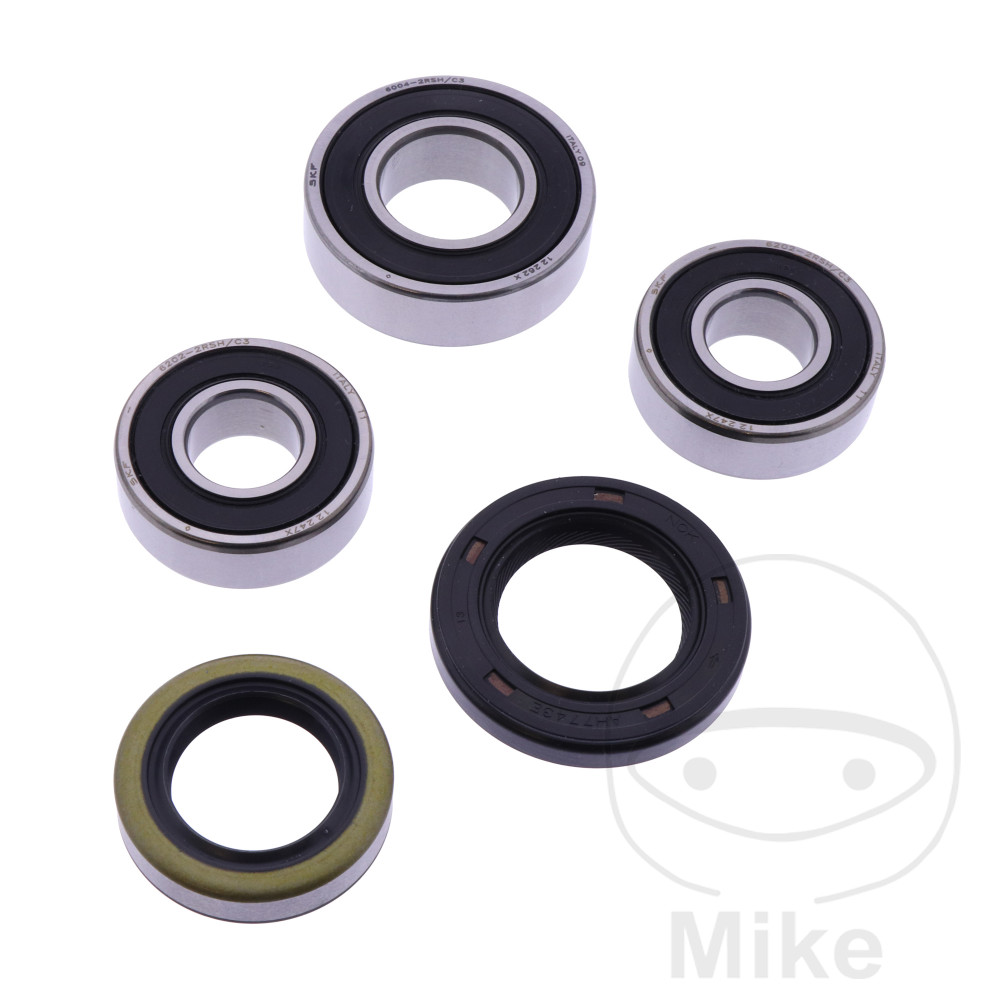 JMP ložisko kola sada Kompletní včetně gufer KAWASAKI KE 125 76-82, KX 125 74-81