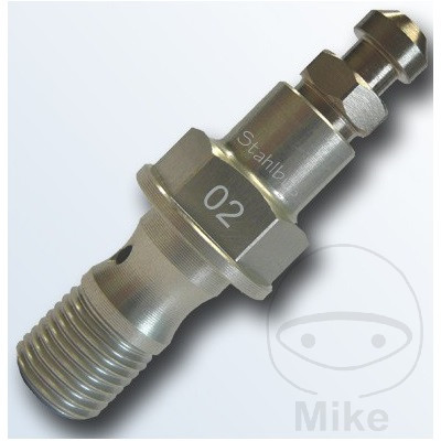 Stahlbus odvzdušňovací šroub jednoduchý M10 x 1 19MM s odvzdušněním APRILIA DORSODURO 1200 11-13, DORSODURO 1200  ABS ATC 11-17, PEGASO 650 IE 01-04, PEGASO 650 IE GARDA 01-04, RS 125 EXTREMA/REPLICA 06-12, RS 125 EXTREMA/REPLICA 80 KM/H 09-12, RSV 1000 M