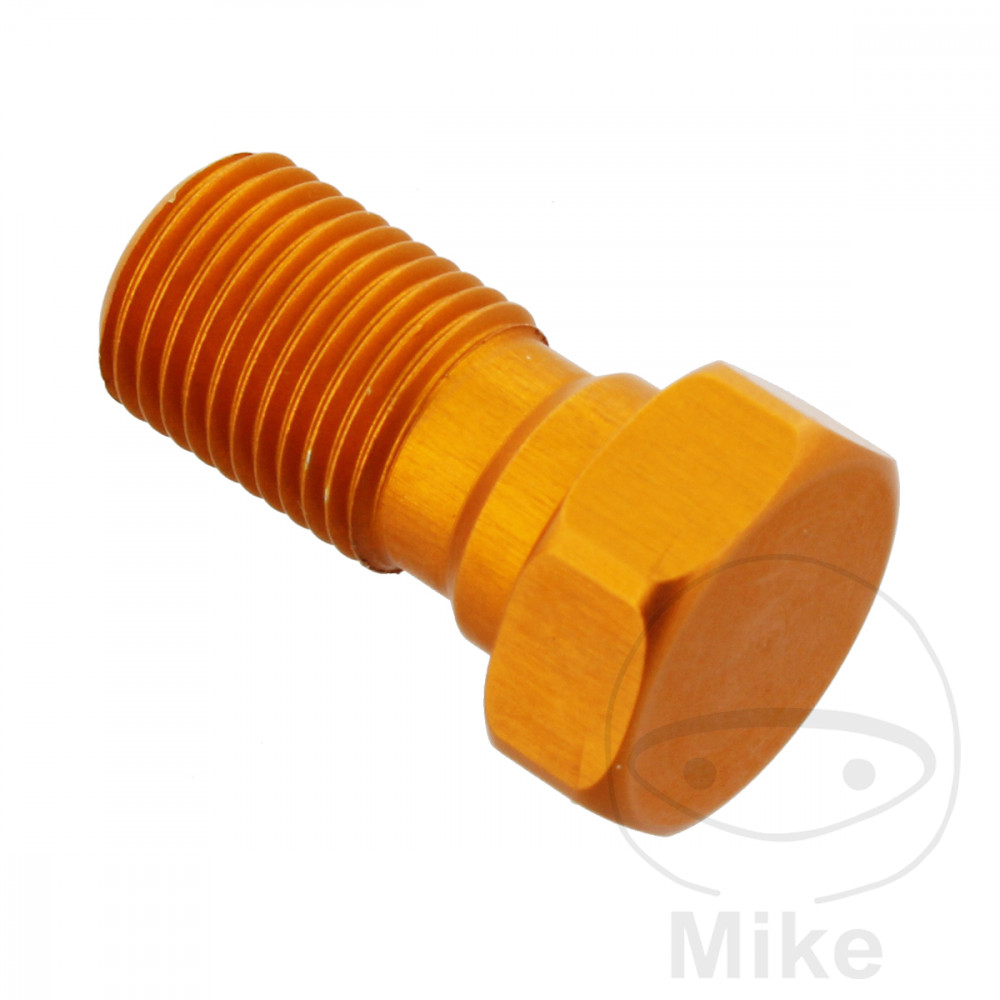 JMP šroub brzdové hadice jednoduchý M10X1 Alu orange