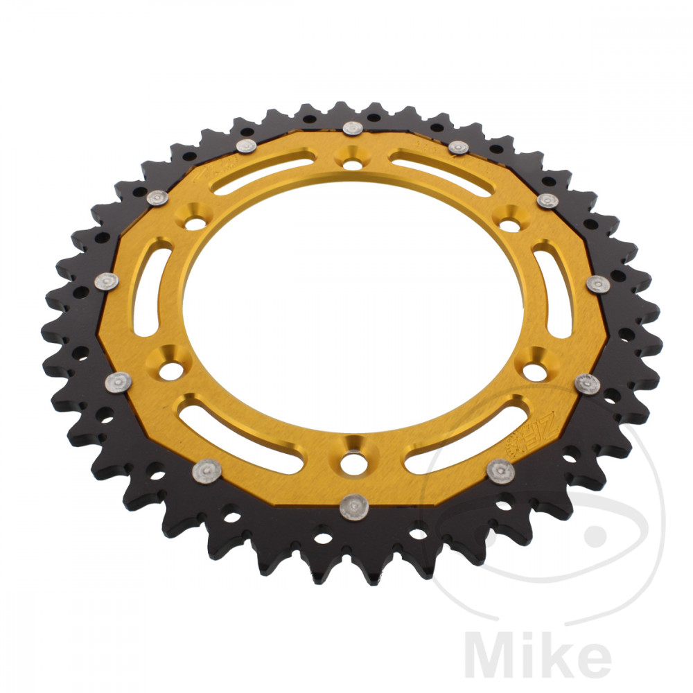 Levně ZF Sprockets rozeta Dual 44Z typ 520 zlatá ZF vnitřní průměr 126 rozteč děr 146 SUZUKI DR 350 90-95, DR 350 SE 96-99, DR-Z 400 00-04, DR-Z 400 E