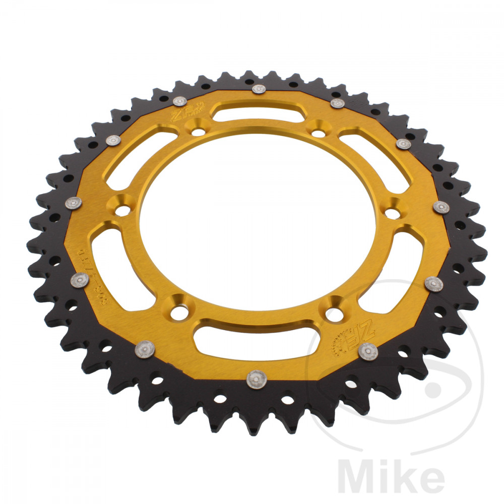 Levně ZF Sprockets rozeta Dual 47Z typ 520 zlatá ZF vnitřní průměr 126 rozteč děr 146 SUZUKI DR 350 90-95, DR 350 SE 96-99, DR-Z 400 00-04, DR-Z 400 E