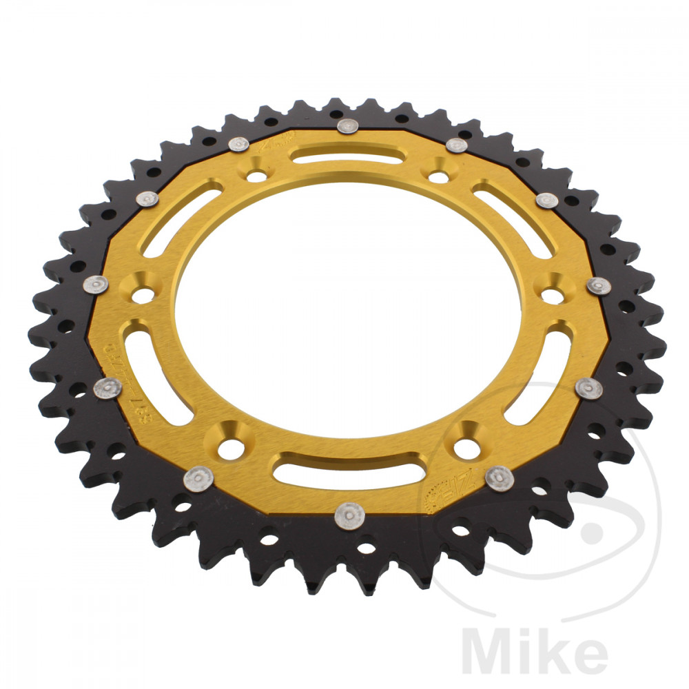 Levně ZF Sprockets rozeta Dual 44Z typ 520 zlatá ZF vnitřní průměr 125 rozteč děr 150 BETA ALP 40 350 FARBE ROT 24-25, ALP 40 350 FARBE WEISS 24-25, ALP X