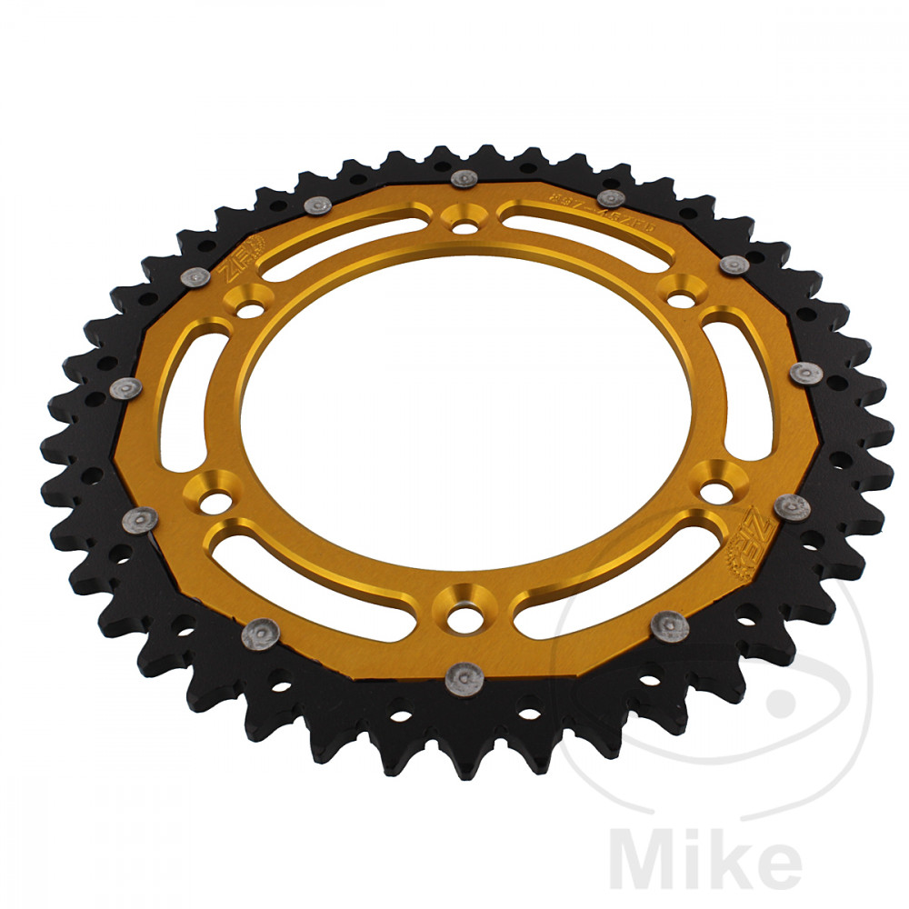 Levně ZF Sprockets rozeta Dual 45Z typ 520 zlatá ZF vnitřní průměr 125 rozteč děr 150 BETA ALP 40 350 FARBE ROT 24-25, ALP 40 350 FARBE WEISS 24-25, ALP X