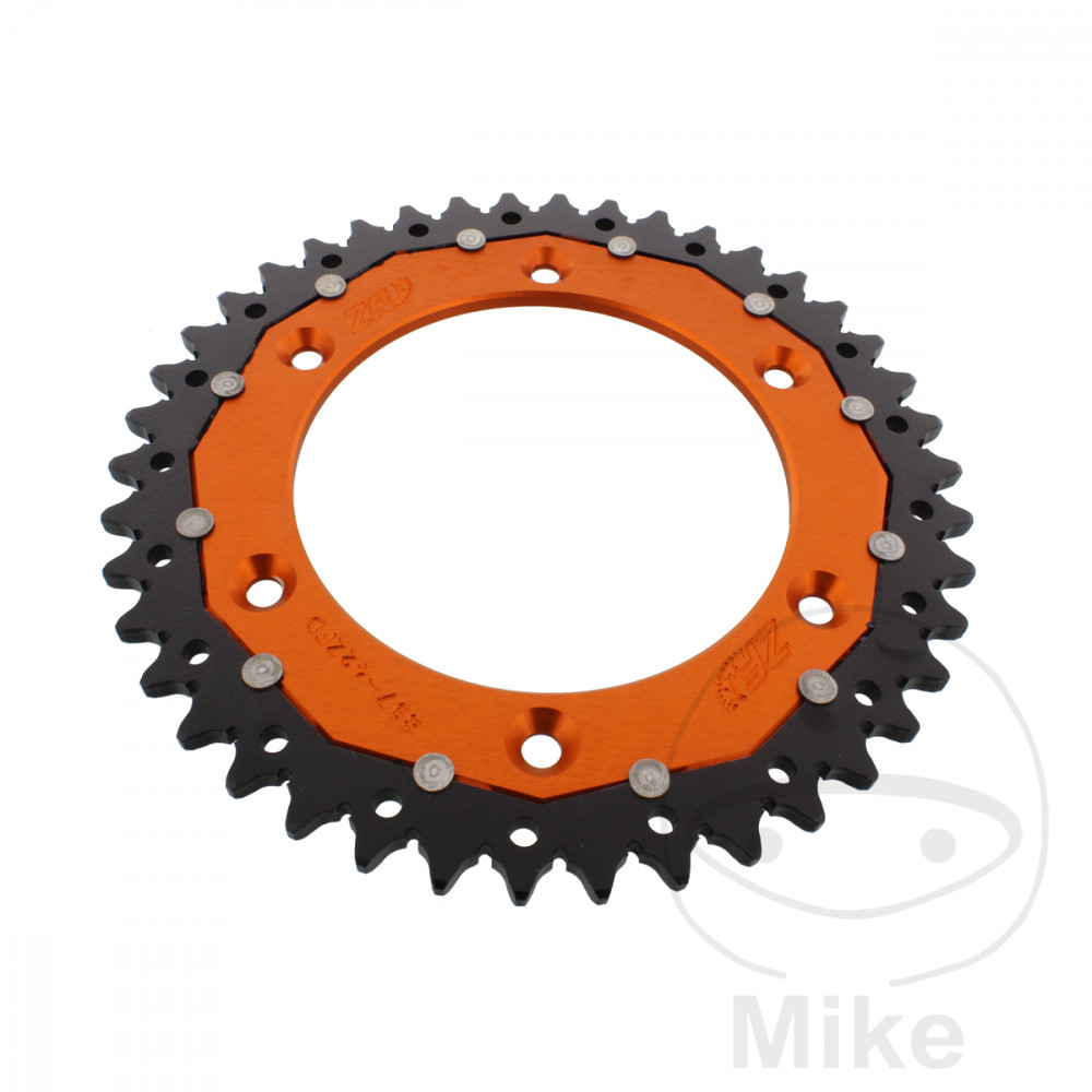 Levně ZF Sprockets rozeta Dual 42Z typ 520 oranžová ZF vnitřní průměr 125 rozteč děr 150 BETA ALP 40 350 FARBE ROT 24-25, ALP 40 350 FARBE WEISS 24-25, ALP