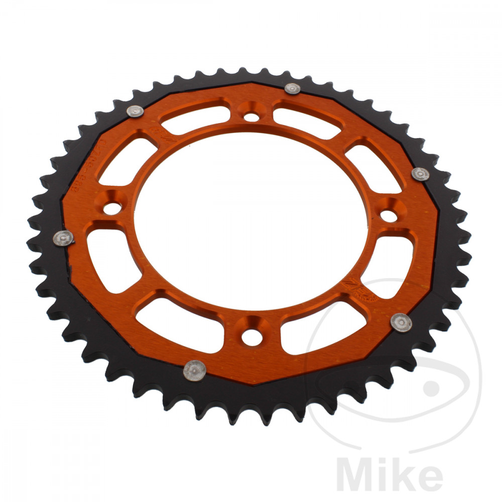 ZF Sprockets rozeta Dual 50Z typ 428 oranžová ZF vnitřní průměr 110 rozteč děr 132 GAS GAS MC 85 17/14 ZOLL 22-24, GAS MC 85 19/16 ZOLL 21-26,
