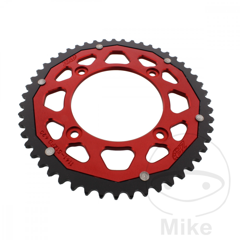 Levně ZF Sprockets rozeta Dual 51Z typ 420 červená ZF vnitřní průměr 100 rozteč děr 120 BETA REV 50 LC 05-08, REV 80 07, RR 50 ENDURO 05-19, RR 50 ENDURO
