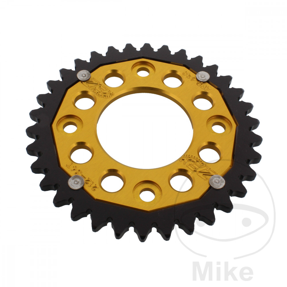 Levně ZF Sprockets rozeta Dual 34Z typ 420 zlatá ZF vnitřní průměr 058 rozteč děr 090 HONDA AFS 110 2SH I WAVE 12-14, AFS 110 CSF I WAVE 15-16, ANF 125