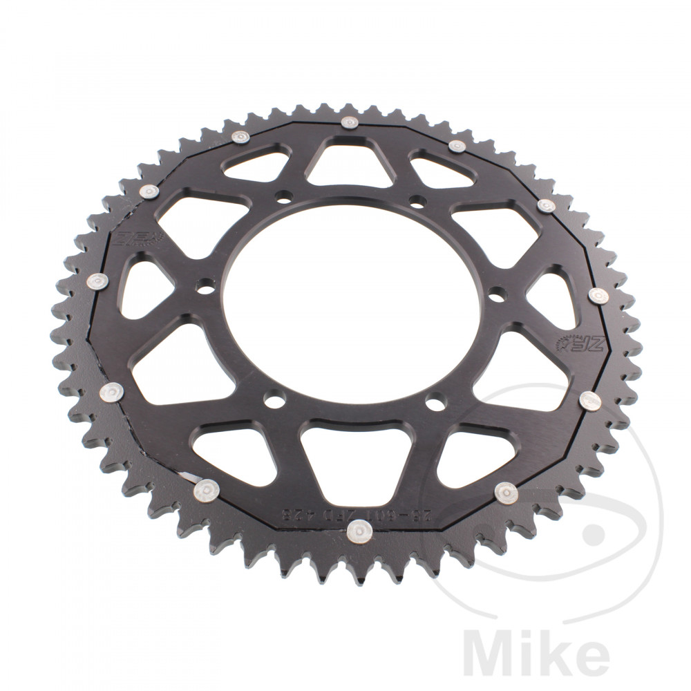 Levně ZF Sprockets rozeta DUA 60Z pro řetěz 428 černá ZF vnitřní průměr 108 rozteč děr 123 APRILIA RS 125 4T ABS 17-20, RS 125 4T ABS EURO4 21, RS 125 4T