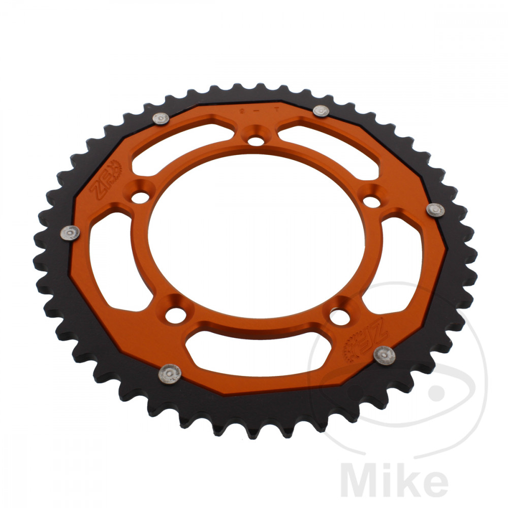 Levně ZF Sprockets rozeta Dual 48Z typ 420 oranžová ZF vnitřní průměr 098 rozteč děr 115 GAS GAS MC 65 21-24, HUSQVARNA TC 65 17-25, KTM SX 60 98-00, SX 65