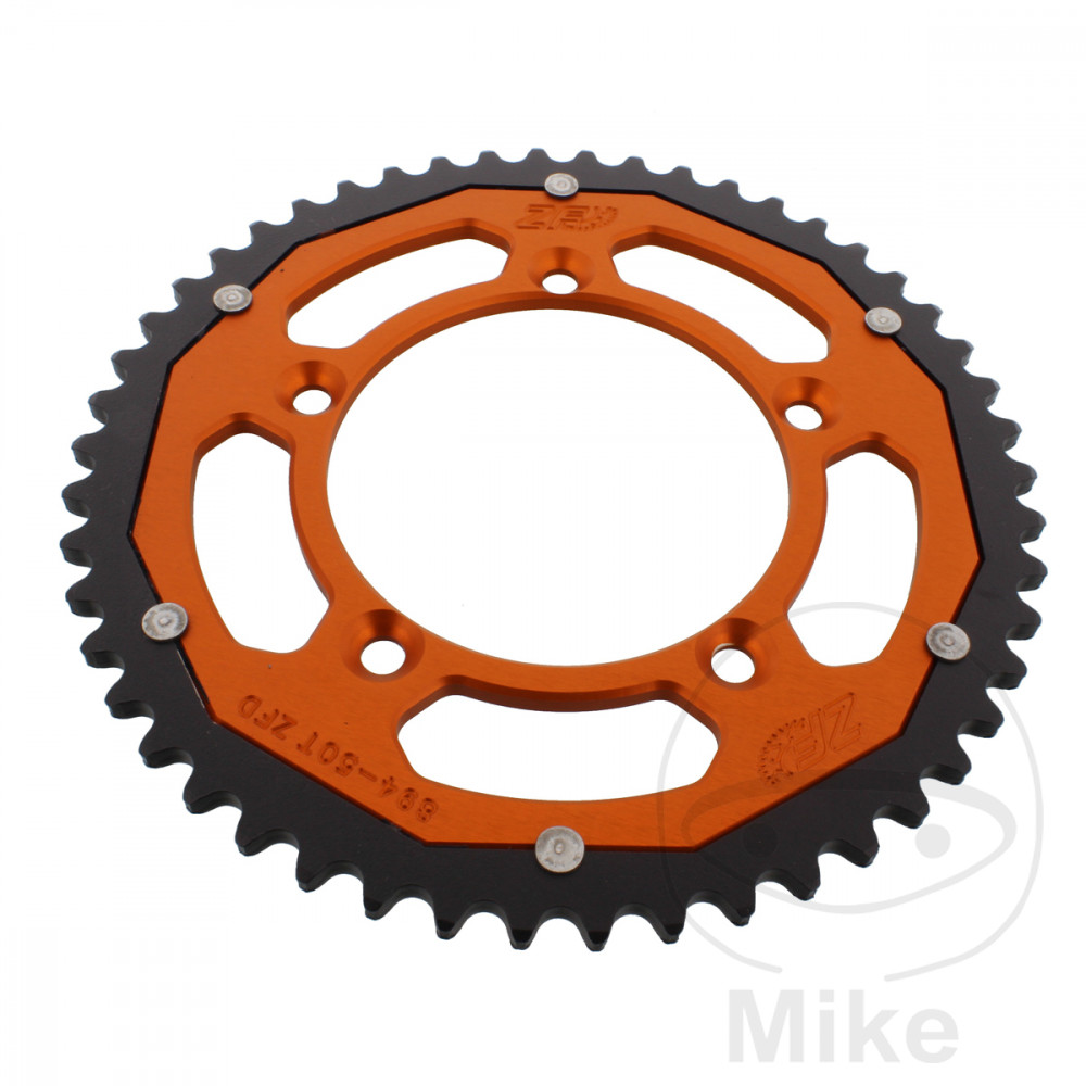 Levně ZF Sprockets rozeta Dual 50Z typ 420 oranžová ZF vnitřní průměr 098 rozteč děr 115 GAS GAS MC 65 21-24, HUSQVARNA TC 65 17-25, KTM SX 60 98-00, SX 65
