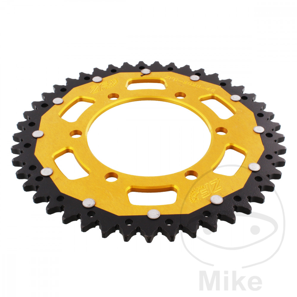 Levně ZF Sprockets rozeta Dual 45Z typ 520 zlatá ZF vnitřní průměr 106 rozteč děr 125 TRIUMPH BONNEVILLE 900 EFI T100 ABS 17-25, BONNEVILLE 900 EFI T100