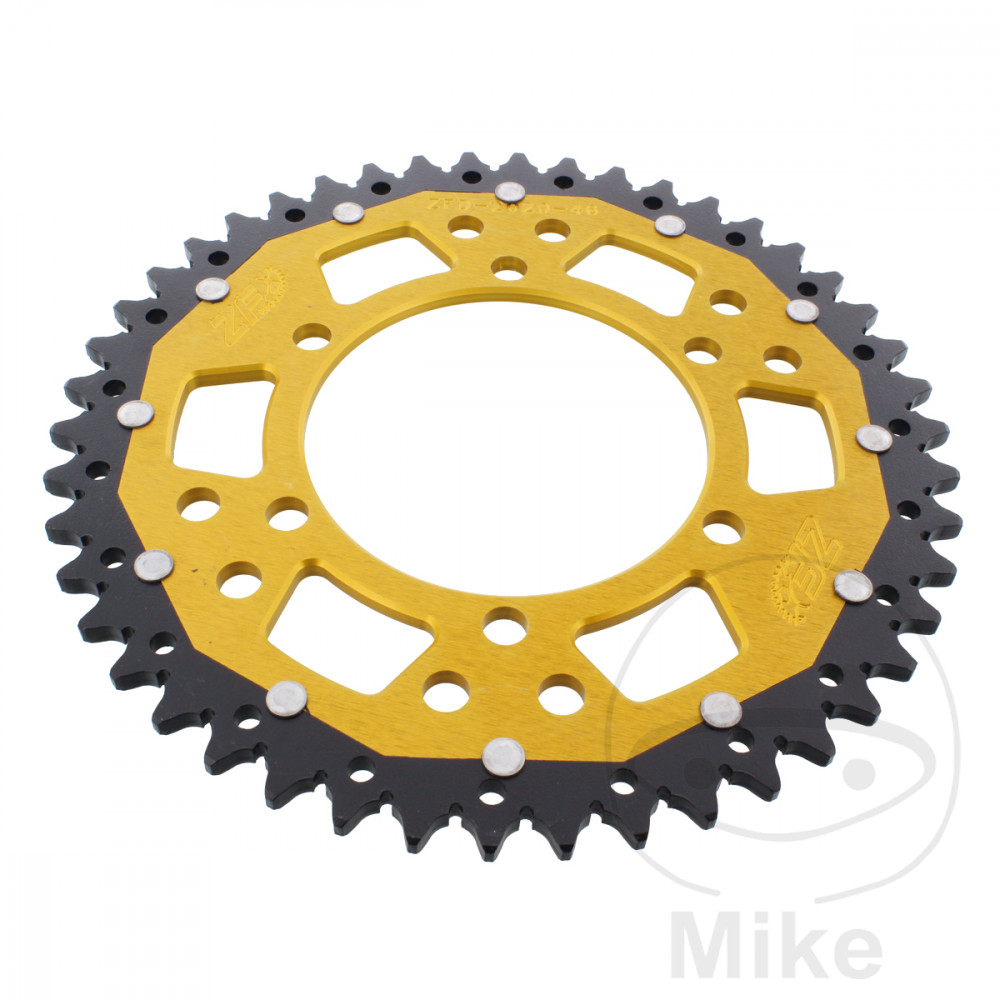 ZF Sprockets rozeta Dual 46Z typ 520 zlatá ZF vnitřní průměr 106 rozteč děr 125 TRIUMPH BONNEVILLE 900 EFI T100 ABS 17-25, BONNEVILLE 900 EFI T100 BLACK ABS 17-21, BONNEVILLE 900 EFI T100 BUD EKINS ABS 20-21, BONNEVILLE 900 EFI T100 CHROME EDITION ABS 23,