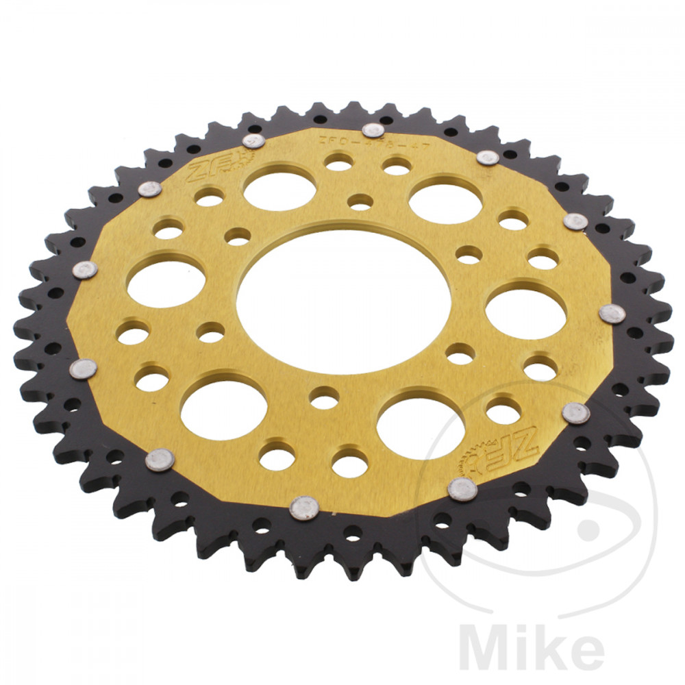Levně ZF Sprockets rozeta Dual 47Z typ 520 zlatá ZF vnitřní průměr 080 rozteč děr 104 CFMOTO CL-X 700 HERITAGE ABS 22-25, CL-X 700 SPORT ABS 22-25, CL-X