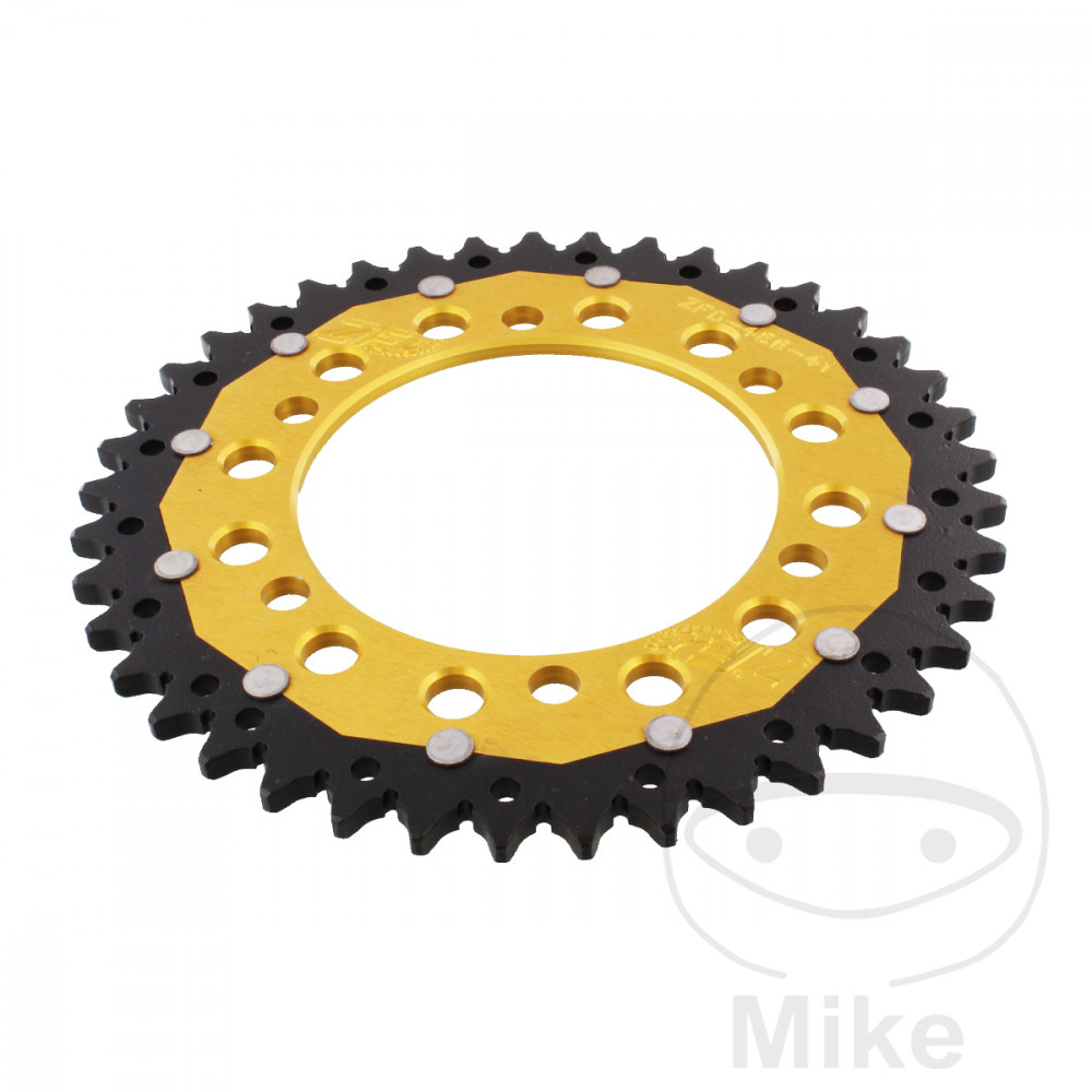 ZF Sprockets rozeta Dual 41Z typ 520 zlatá ZF vnitřní průměr 110 rozteč děr 130 KAWASAKI EL 250 ELIMINATOR 88-95, ELIMINATOR 500 24-25, ER 500 TWISTER 97-06, GPZ 500 S 87-03, KLE 300 VERSYS X ABS 17-22, NINJA 250 SL 15-17, NINJA 250 SL ABS 15-17...