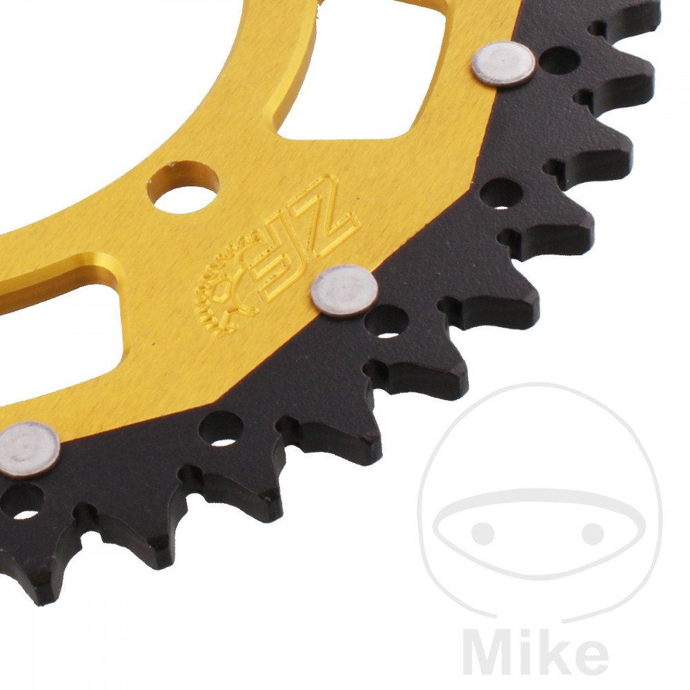 ZF Sprockets rozeta Dual 46Z typ 520 zlatá ZF vnitřní průměr 110 rozteč děr 130 KAWASAKI EL 250 ELIMINATOR 88-95, ELIMINATOR 500 24-25, ER 500 TWISTER 97-06, GPZ 500 S 87-03, KLE 300 VERSYS X ABS 17-22, NINJA 250 SL 15-17, NINJA 250 SL ABS 15-17...