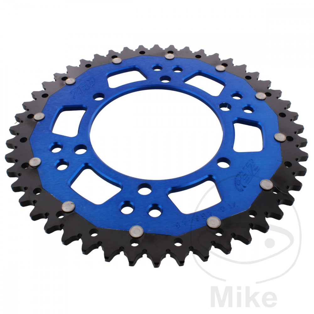 ZF Sprockets rozeta Dual 48Z typ 520 modrá ZF vnitřní průměr 110 rozteč děr 130 KAWASAKI EL 250 ELIMINATOR 88-95, ELIMINATOR 500 24-25, ER 500 TWISTER
