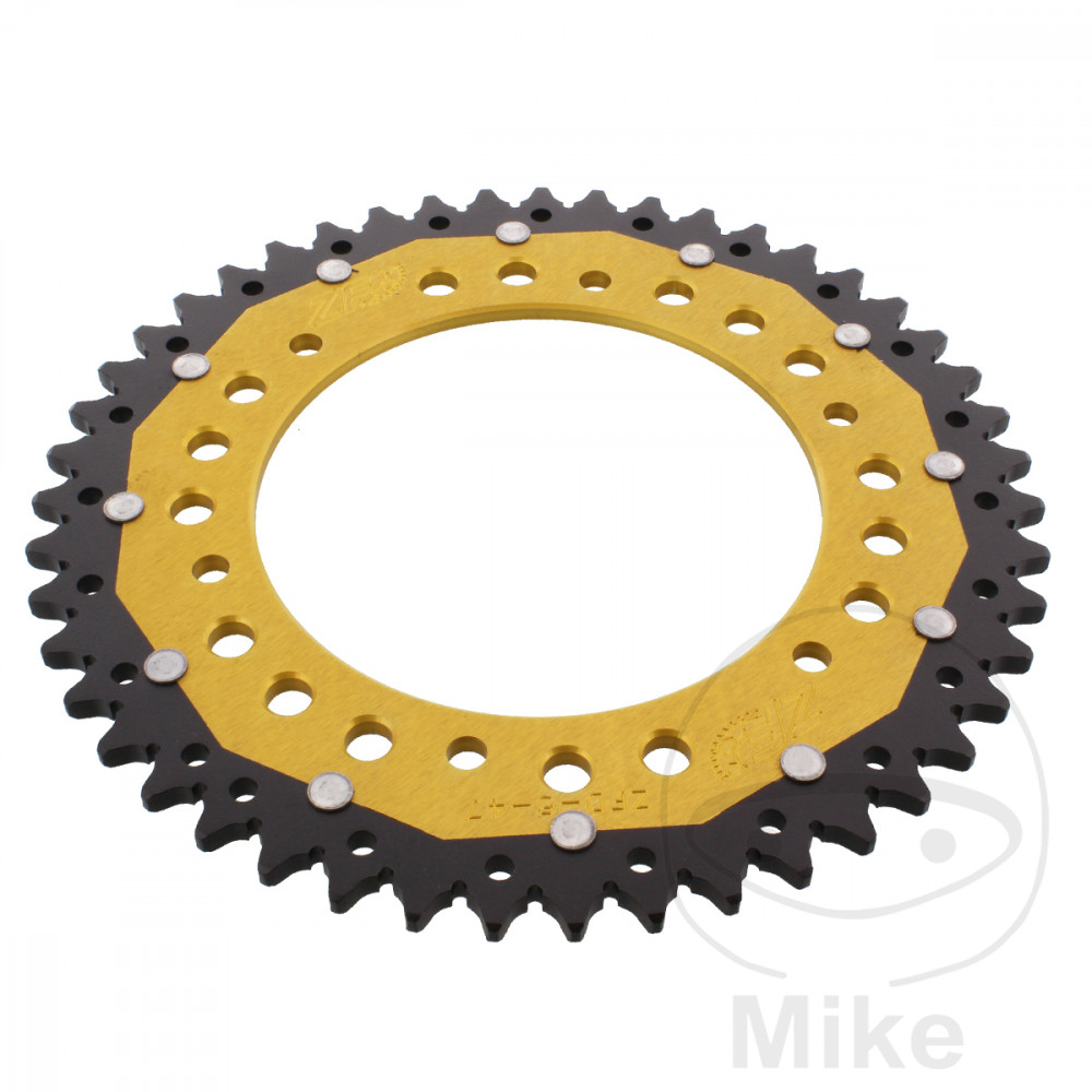 ZF Sprockets rozeta Dual 47Z typ 520 zlatá ZF vnitřní průměr 136 rozteč děr 160 APRILIA MOTO 650 MOTO 6,5 95-00, PEGASO 650 N 92, PEGASO 650 P 93, PEGASO 650 R 94, PEGASO 650 S 95, PEGASO 650 97-00, PEGASO 650 T 96...