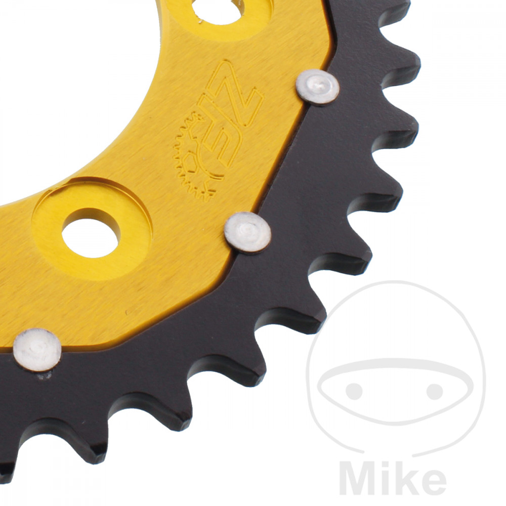 ZF Sprockets rozeta Dual 39Z typ 520 zlatá ZF vnitřní průměr 100 rozteč děr 124 DUCATI 851 851 S 88-90, 851 851 STRADA 91-92, 888 888 STRADA 93-96, 907 900 IE 90-93, MH 900 E 01-02, MONSTER 600 94-01, MONSTER 600 CITY 99-00...