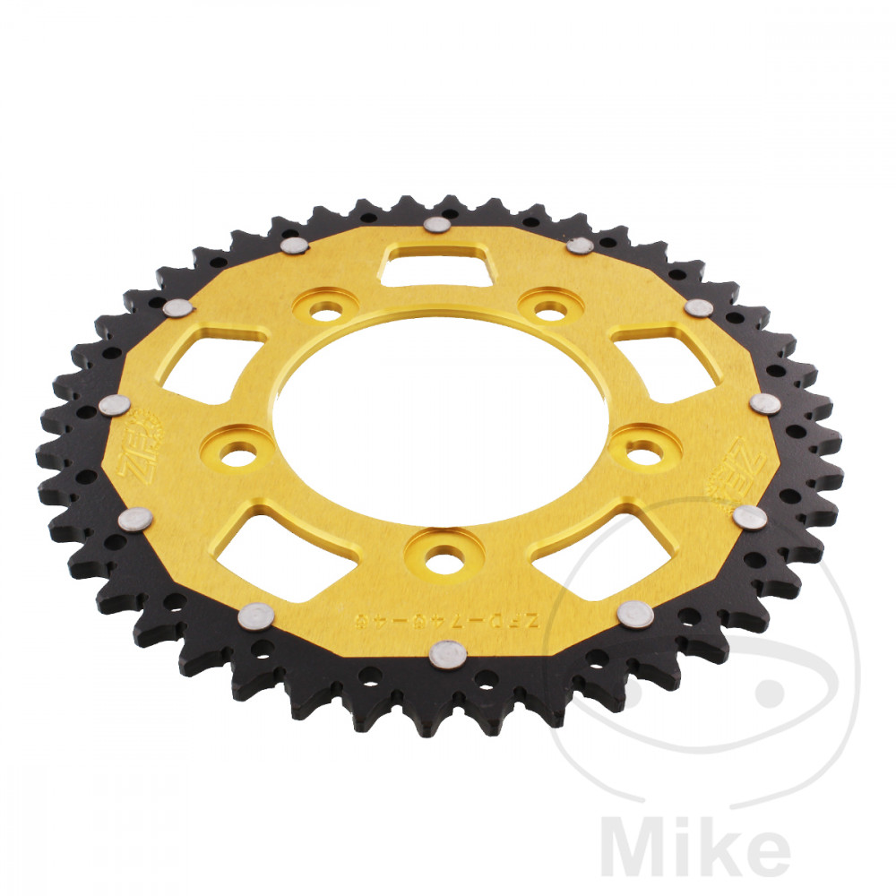 ZF Sprockets rozeta Dual 46Z typ 520 zlatá ZF vnitřní průměr 100 rozteč děr 124 DUCATI MONSTER 797 ABS 17-21, MONSTER 797 + PLUS ABS 17-19, MONSTER