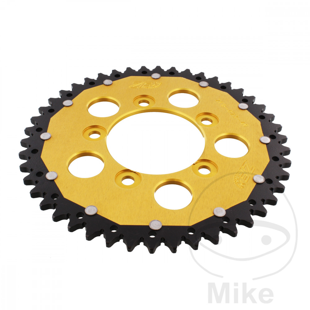 Levně ZF Sprockets rozeta Dual 46Z typ 520 zlatá ZF vnitřní průměr 087 rozteč děr 110 SUZUKI GS 500 EU 89-00, GS 500 EUZ 89, GS 500 E 89-00, GS 500 EZ 89,