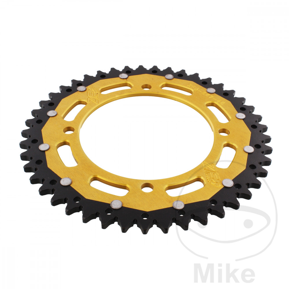 ZF Sprockets rozeta Dual 45Z typ 520 zlatá ZF vnitřní průměr 125 rozteč děr 145 KEEWAY BLACKSTER 250 I,E 14-18, CRUISER 250 I,E 09-16, MZ/MUZ BAGHIRA 660 21 PALCŮ 98-08, BAGHIRA 660 HR TIEFERGELEGT 98-08, YAMAHA TT 600 S 93-97, XT 550 82-83, XT 600 Z T