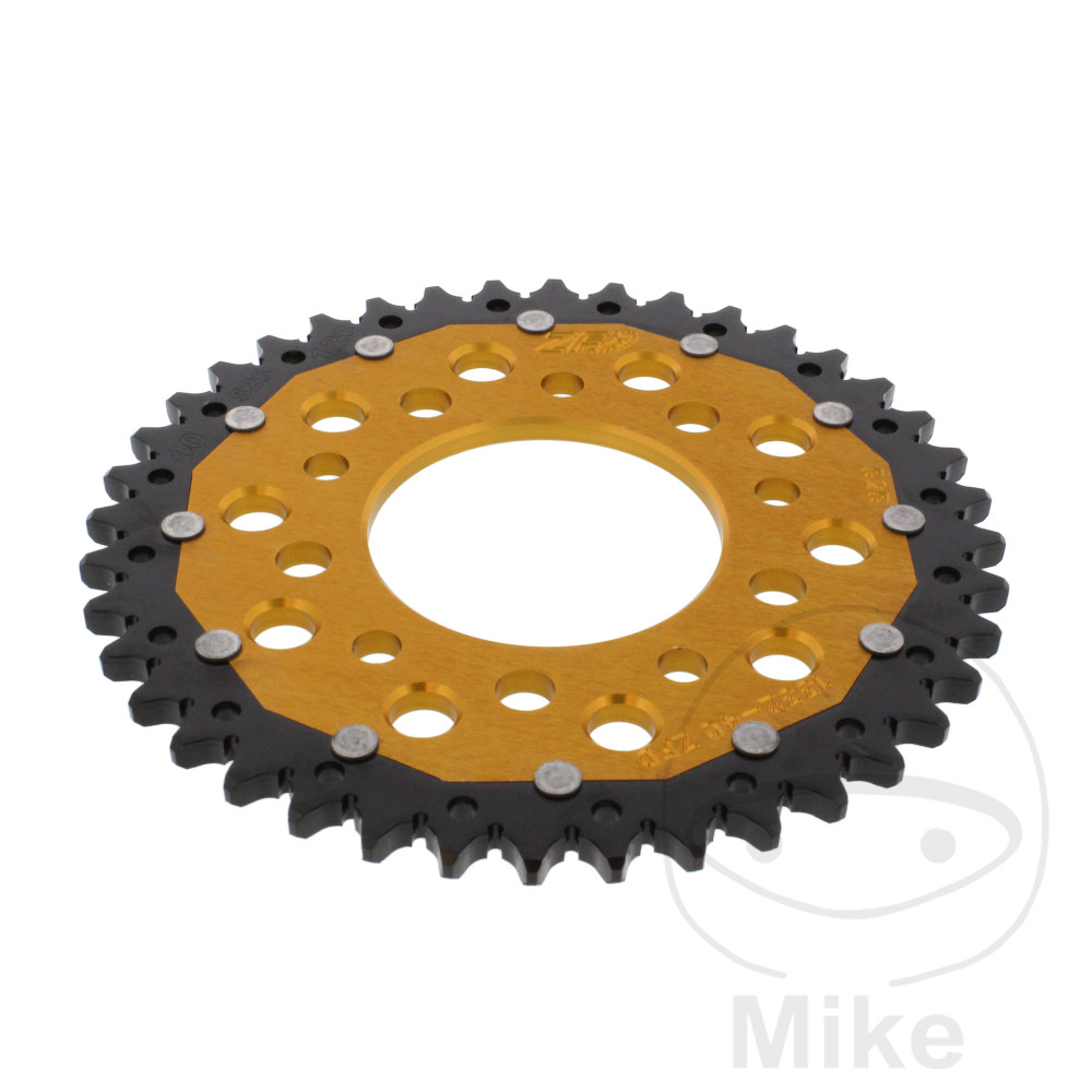Levně ZF Sprockets rozeta Dual 40Z typ 525 zlatá ZF vnitřní průměr 080 rozteč děr 110 HONDA CB 450 S 86-89, CB 500 94-03, CB 500 S SPORT 98-03, CB 750 F2