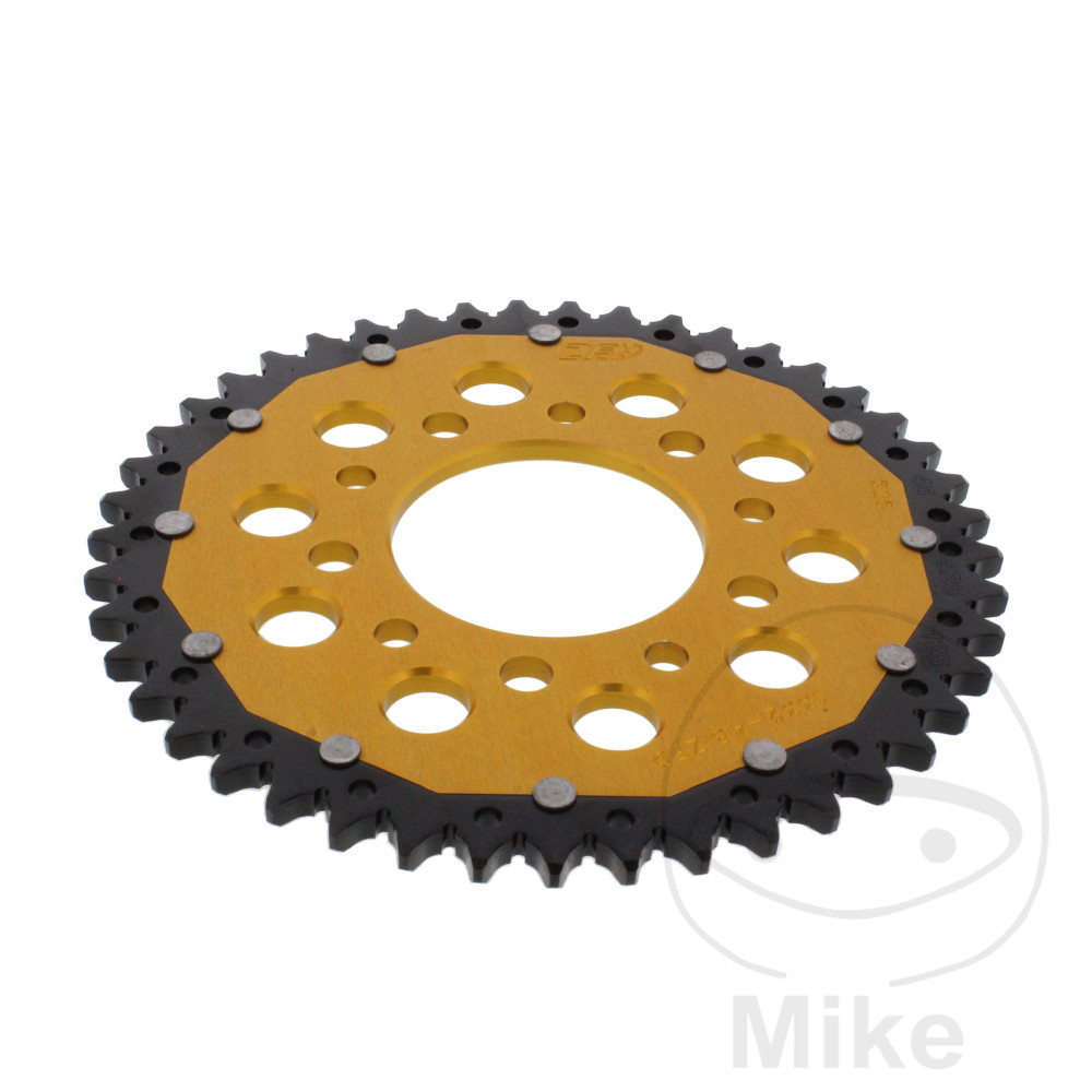 Levně ZF Sprockets rozeta Dual 45Z typ 525 zlatá ZF vnitřní průměr 080 rozteč děr 110 HONDA CB 450 S 86-89, CB 500 94-03, CB 500 S SPORT 98-03, CB 750 F2