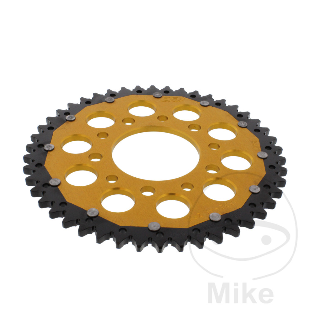 Levně ZF Sprockets rozeta Dual 46Z typ 525 zlatá ZF vnitřní průměr 080 rozteč děr 110 HONDA CB 450 S 86-89, CB 500 94-03, CB 500 S SPORT 98-03, CB 750 F2
