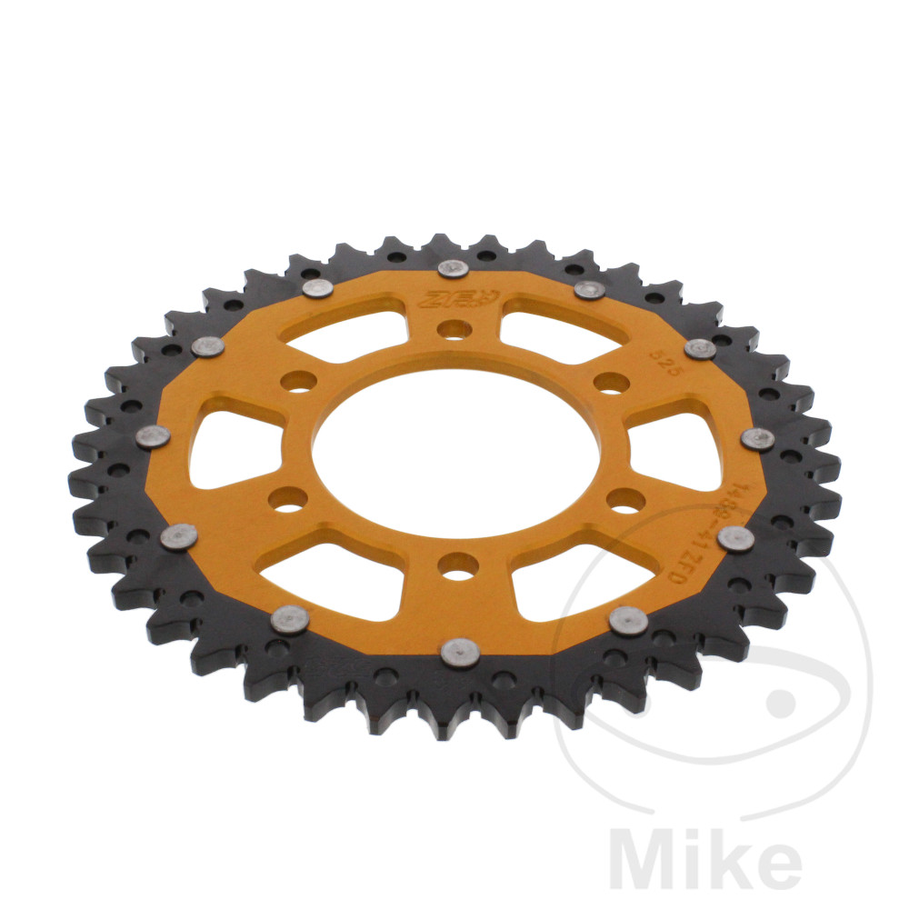 Levně ZF Sprockets rozeta Dual 41Z typ 525 zlatá ZF vnitřní průměr 080 rozteč děr 104 KAWASAKI KLZ 1000 VERSYS ABS 12-24, KLZ 1000 SE VERSYS ABS 19-24, KLZ