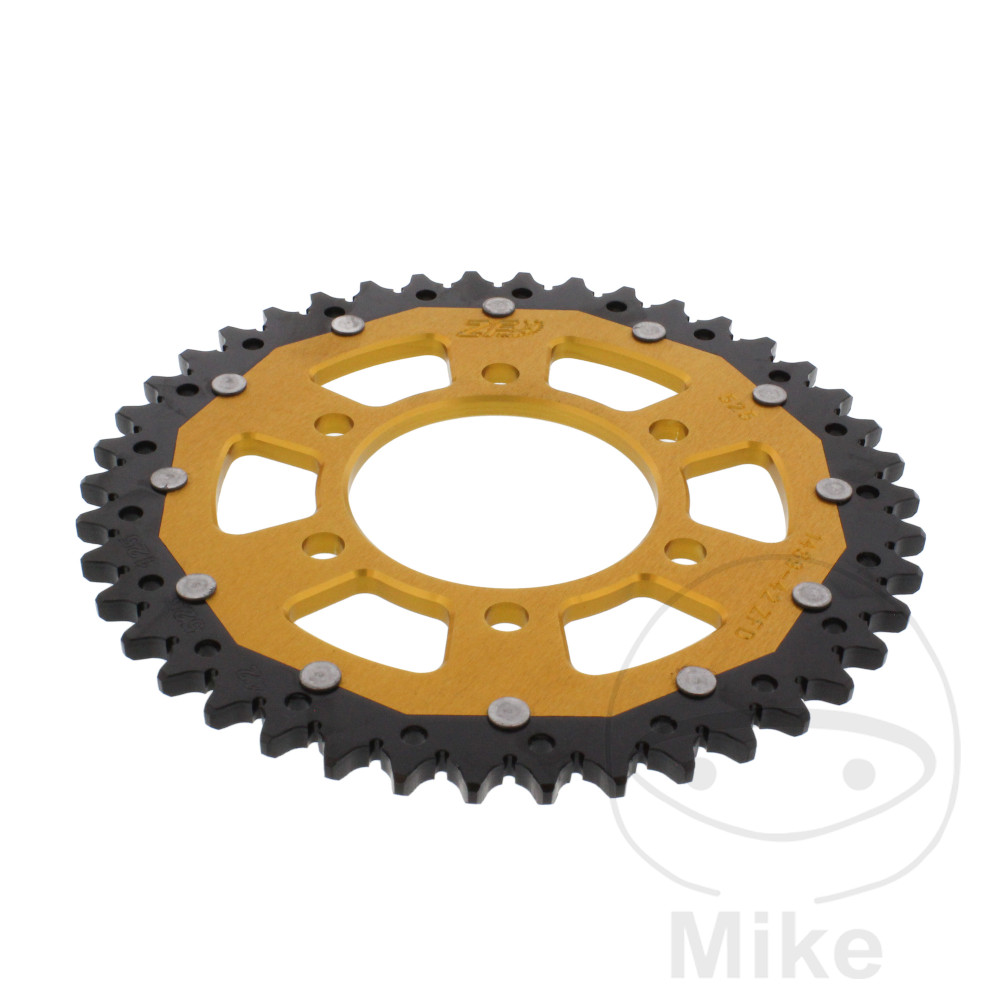 Levně ZF Sprockets rozeta Dual 42Z typ 525 zlatá ZF vnitřní průměr 080 rozteč děr 104 KAWASAKI KLZ 1000 VERSYS ABS 12-24, KLZ 1000 SE VERSYS ABS 19-24, KLZ