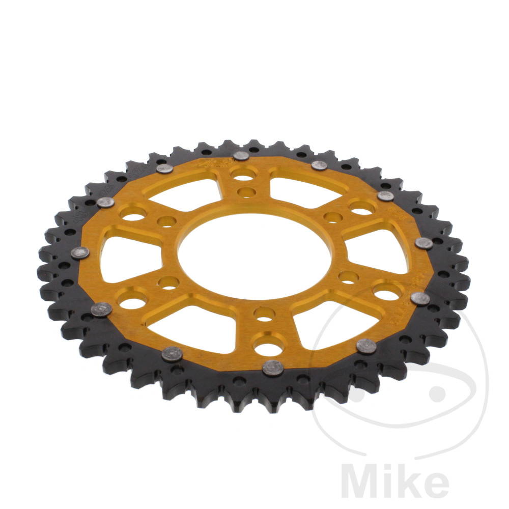 Levně ZF Sprockets rozeta Dual 43Z typ 525 zlatá ZF vnitřní průměr 080 rozteč děr 104 KAWASAKI KLZ 1000 VERSYS ABS 12-24, KLZ 1000 SE VERSYS ABS 19-24, KLZ