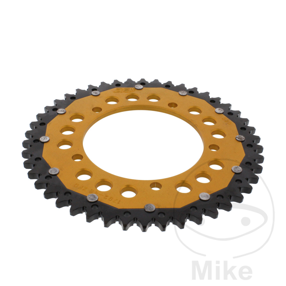 ZF Sprockets rozeta Dual 46Z typ 525 zlatá ZF vnitřní průměr 120 rozteč děr 140 KAWASAKI KLV 1000 04-06, SUZUKI DL 650 V-STROM 04-11, DL 650 U3