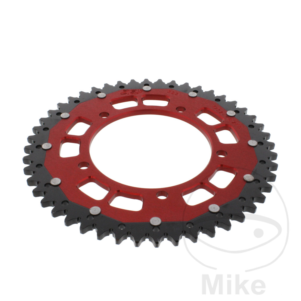 ZF Sprockets rozeta Dual 48Z typ 525 červená ZF vnitřní průměr 120 rozteč děr 140 KAWASAKI KLV 1000 04-06, SUZUKI DL 650 V-STROM 04-11, DL 650 U3