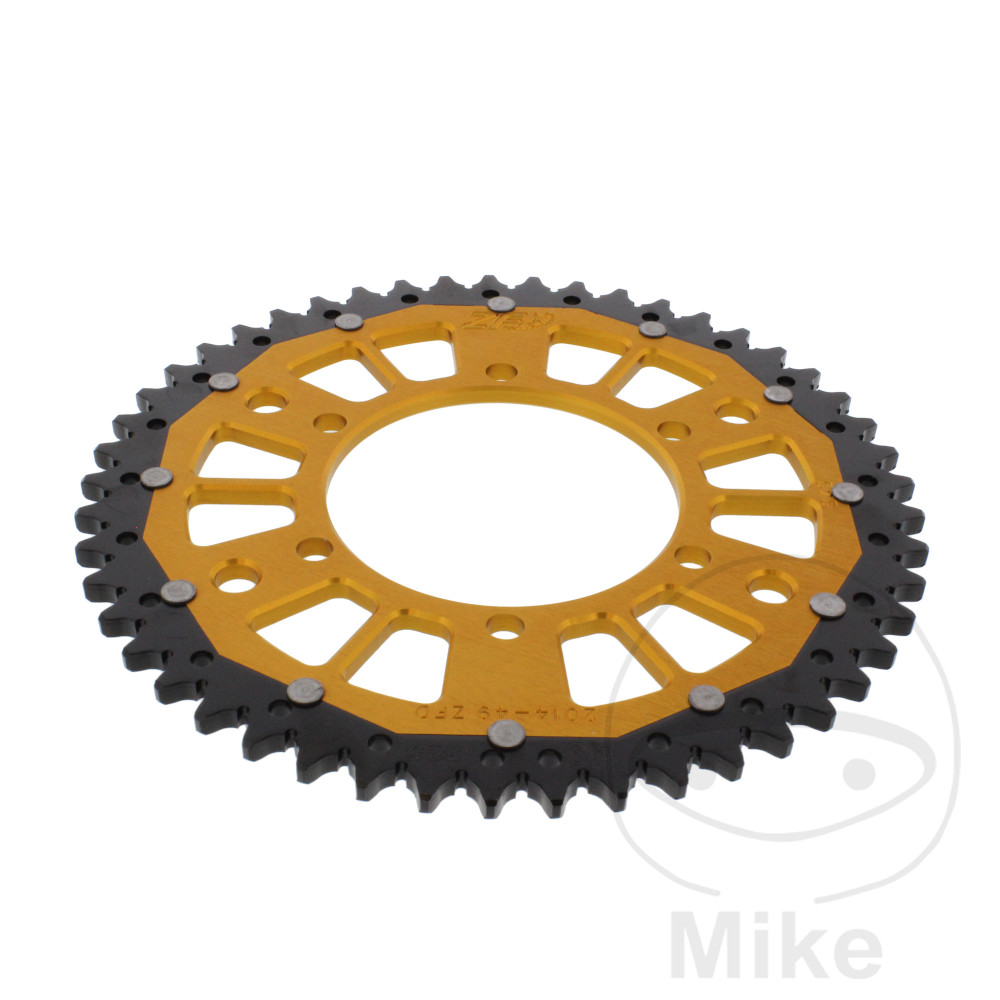 Levně ZF Sprockets rozeta Dual 49Z typ 525 zlatá ZF vnitřní průměr 106 rozteč děr 125 TRIUMPH BONNEVILLE 1200 BOBBER ABS 17-25, BONNEVILLE 1200 BOBBER BLACK