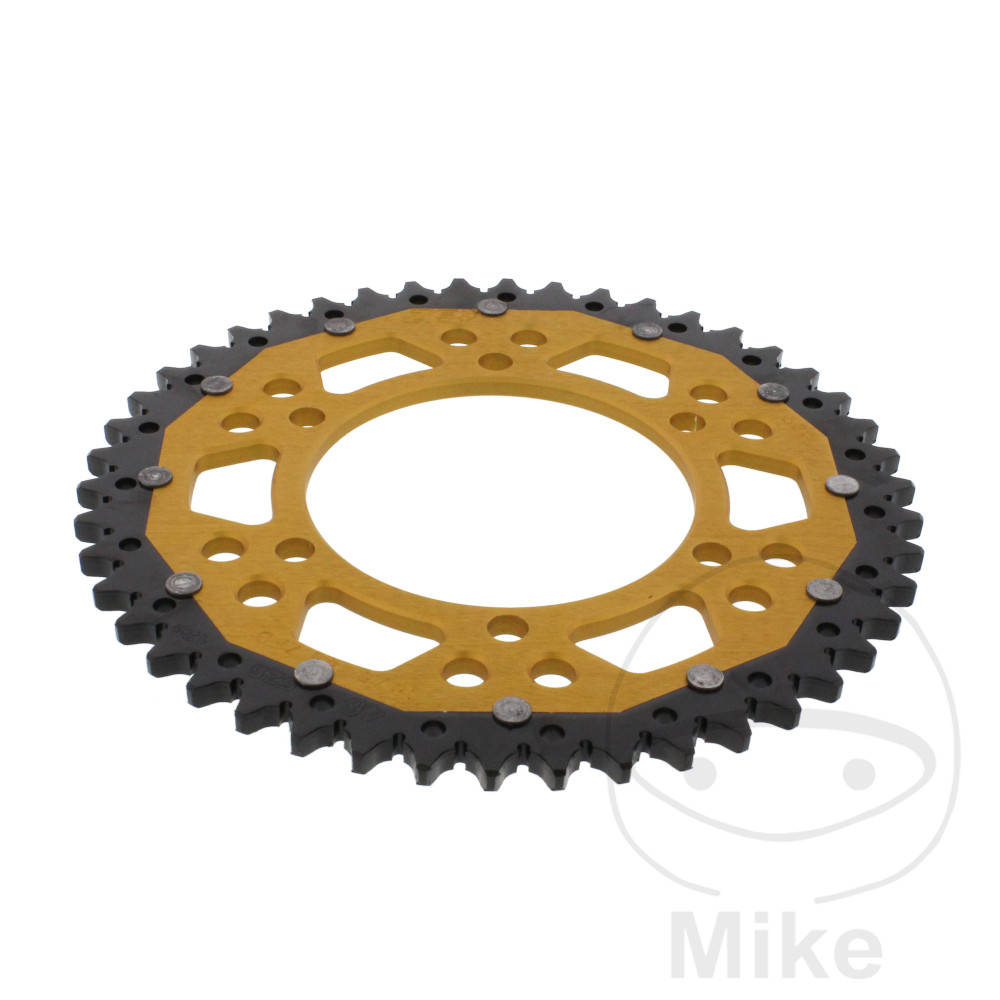 ZF Sprockets rozeta Dual 46Z typ 525 zlatá ZF vnitřní průměr 110 rozteč děr 130 SUZUKI GSX-R 600 11-17, GSX-R 600 UF 11-16, GSX-R 600 UE 11-13, GSX-R