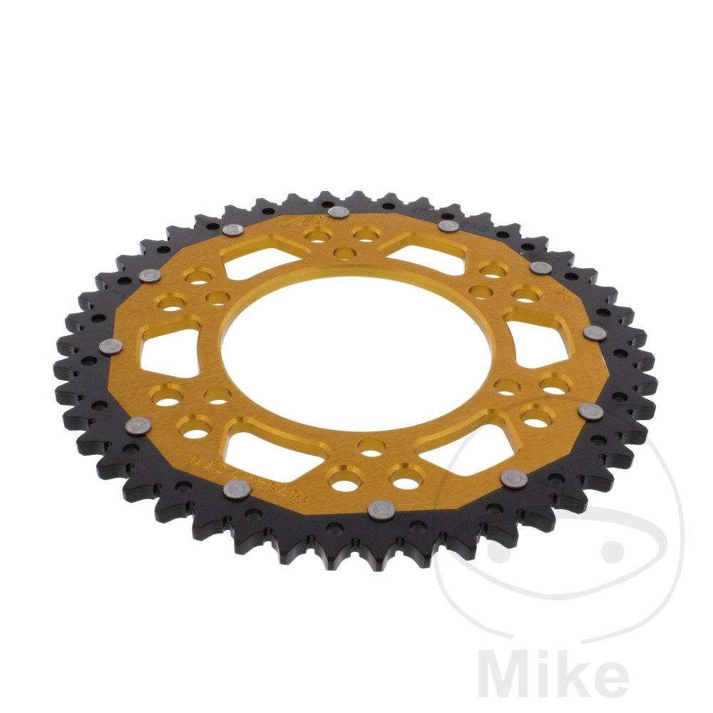 ZF Sprockets rozeta Dual 47Z typ 525 zlatá ZF vnitřní průměr 110 rozteč děr 130 SUZUKI GSX-R 600 11-17, GSX-R 600 UF 11-16, GSX-R 600 UE 11-13, GSX-R