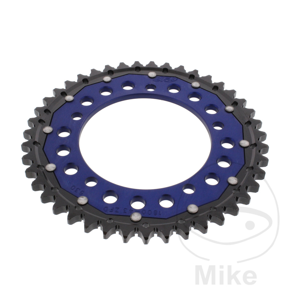 Levně ZF Sprockets rozeta DUA 43Z pro řetěz 530 modrá ZF vnitřní průměr 120 rozteč děr 140 SUZUKI GSF 1200 S BANDIT 06, GSF 1200 BANDIT 06, GSF 1200 SA