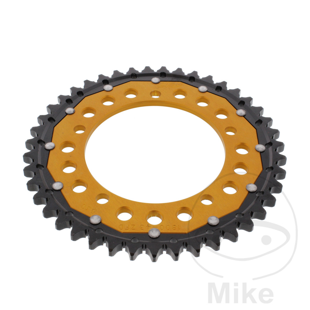 ZF Sprockets rozeta DUA 43Z pro řetěz 530 GO ZF vnitřní průměr 120 rozteč děr 140 SUZUKI GSF 1200 S BANDIT 06, GSF 1200 BANDIT 06, GSF 1200 SA BANDIT ABS 06, GSF 1200 A BANDIT ABS 06, GSF 1250 S BANDIT 07-10, GSF 1250 BANDIT 07-11, GSF 1250 SA BANDIT ABS