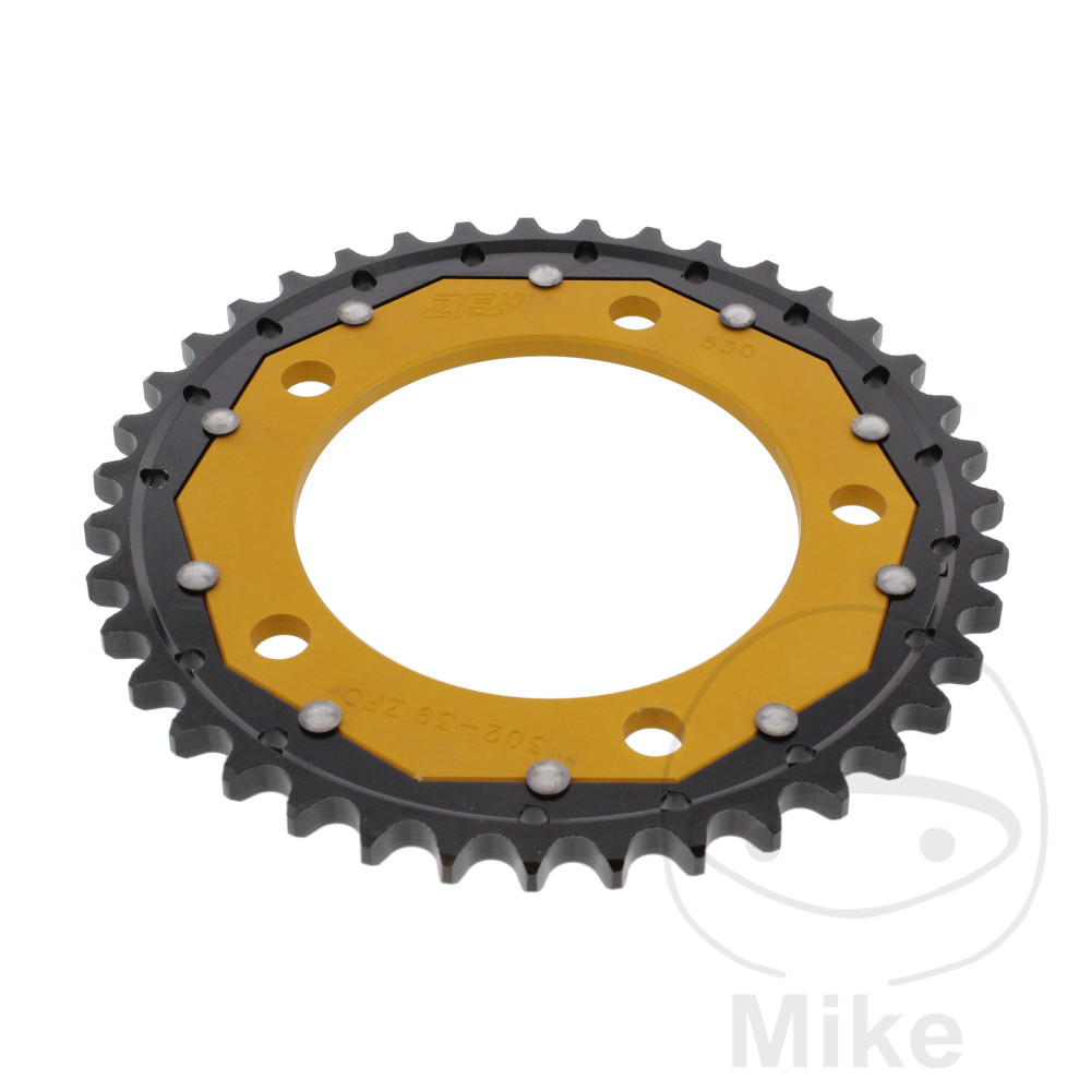 ZF Sprockets rozeta DUA 39Z pro řetěz 530 GO ZF vnitřní průměr 112 rozteč děr 138 HONDA CB 900 F HORNET 02-06, CB 1100 SF X-11 00-03, CB 1100 A ABS LITÁ KOLA 13-16, CB 1100 EX SA ABS KOLO S VÝPLETEM 14-16, CB 1100 EX CA ABS KOLO S VÝPLETEM 17-19, CB 11
