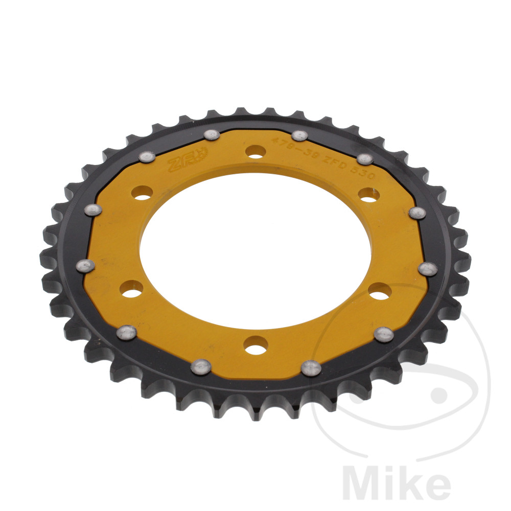 ZF Sprockets rozeta DUA 39Z pro řetěz 530 GO ZF vnitřní průměr 110 rozteč děr 130 KAWASAKI GPX 600 R 88-99, GPZ 600 R NINJA 85-90, MZ/MUZ 1000 1000 S