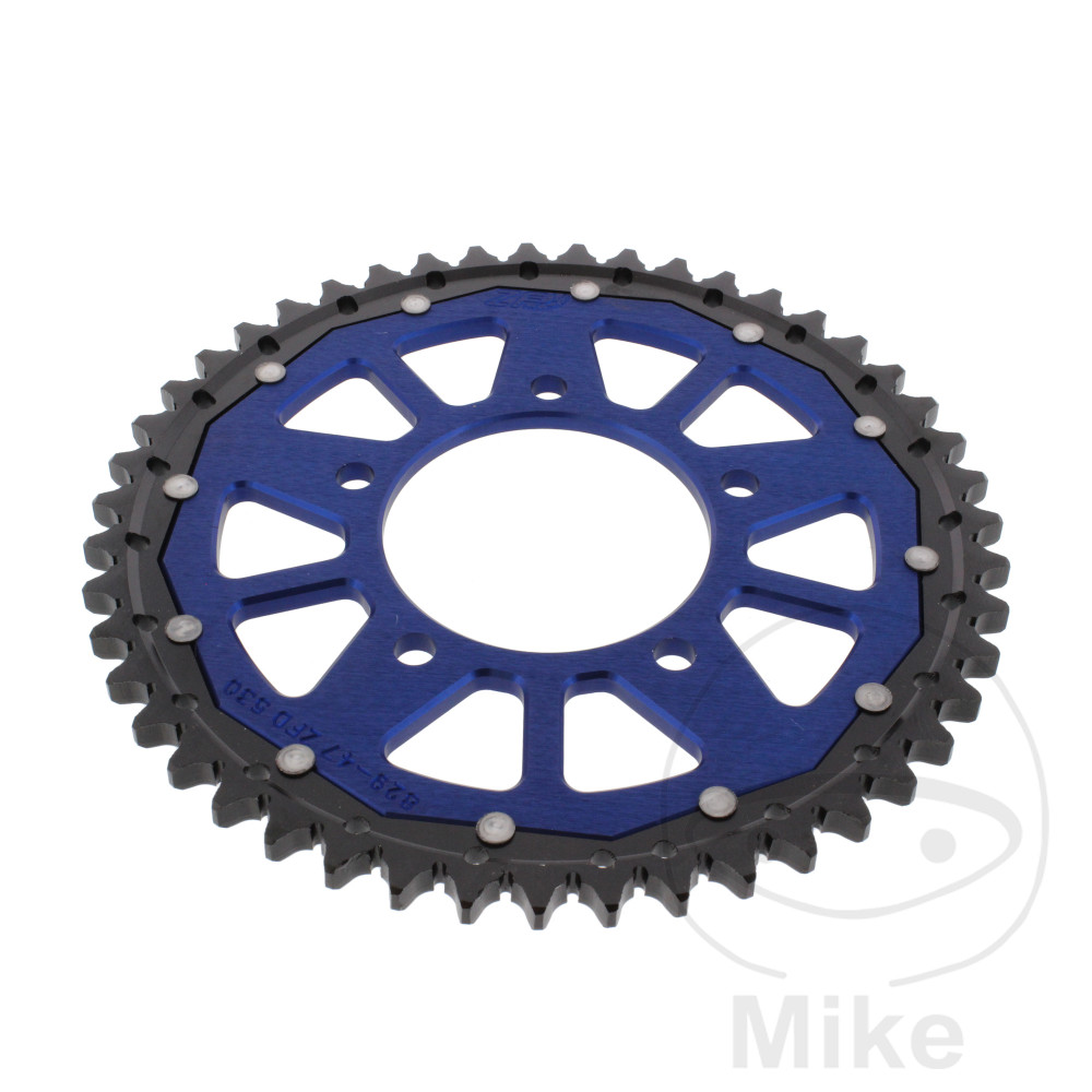 Levně ZF Sprockets rozeta DUA 47Z pro řetěz 530 modrá ZF vnitřní průměr 087 rozteč děr 110 SUZUKI GSF 600 S BANDIT 96-04, GSF 600 BANDIT 95-04, GSF 600 SU