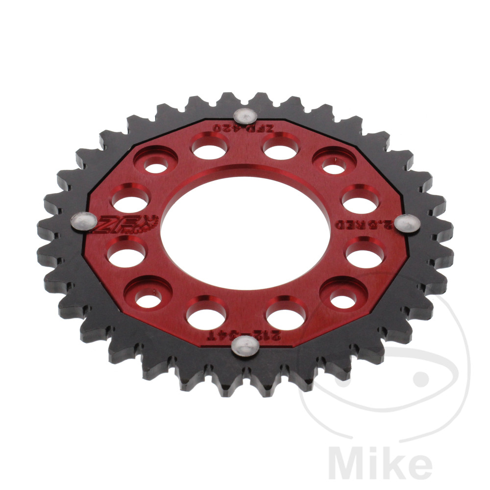 Levně ZF Sprockets rozeta DUA 34Z pro řetěz 420 červená ZF vnitřní průměr 058 rozteč děr 090 HONDA AFS 110 2SH I WAVE 12-14, AFS 110 CSF I WAVE 15-16, ANF
