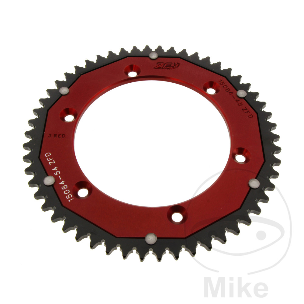 Levně ZF Sprockets rozeta Dual 54Z typ 428 červená ZF vnitřní průměr 136 rozteč děr 156 HUSQVARNA SMR 125 4T 11-13, SMS4 125 4T 11, TE 125 4T 11-13, TE 125