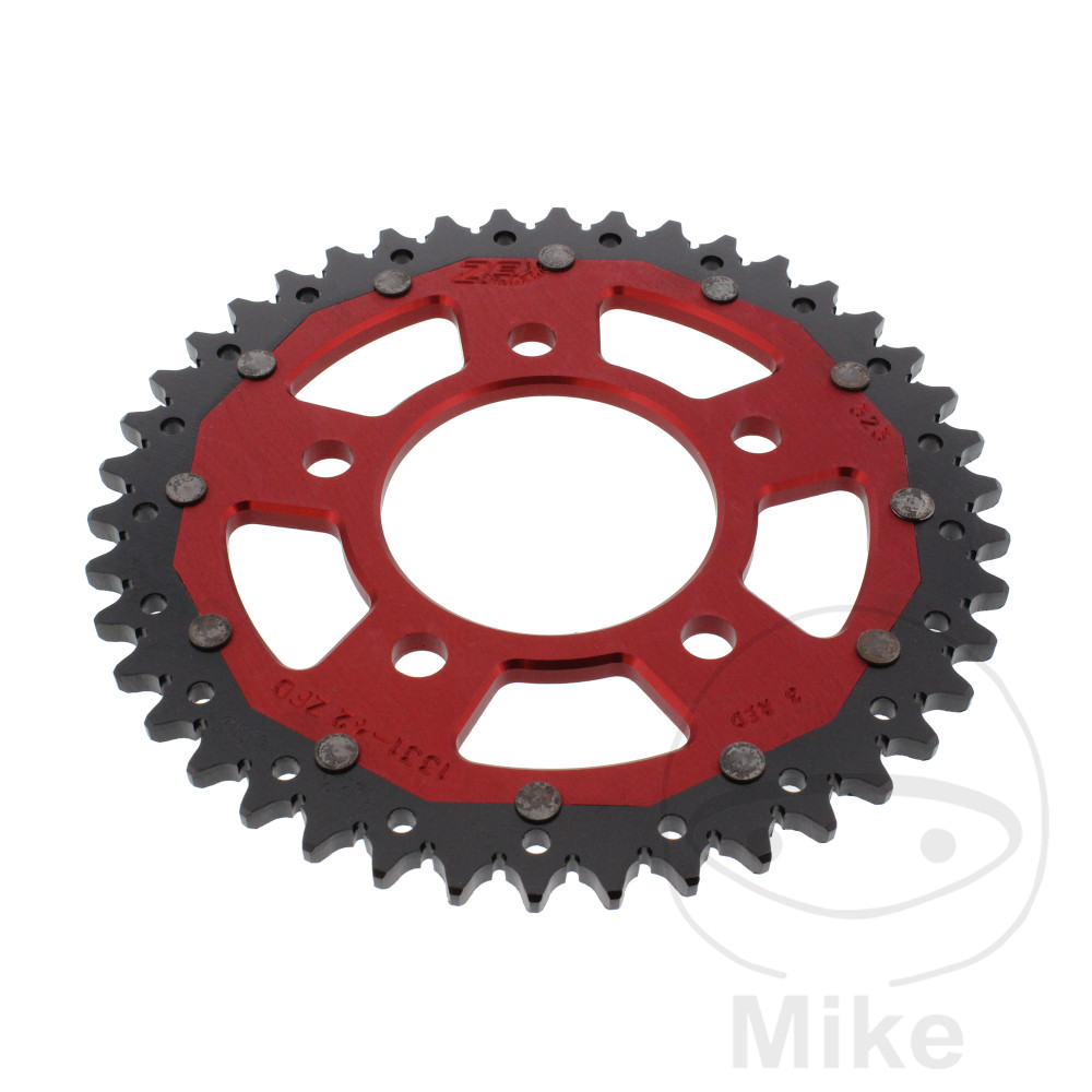 ZF Sprockets rozeta DUA 42Z pro řetěz 525 červená ZF vnitřní průměr 080 rozteč děr 110 HONDA CRF 1000 L AFRICA TWIN 16, CRF 1000 L A AFRICA TWIN ABS 16-20, CRF 1000 L D AFRICA TWIN DCT ABS DCT 16-19, CRF 1000 L A2 AFRICA TWIN ADVENTURE SPORT ABS 18-20, C