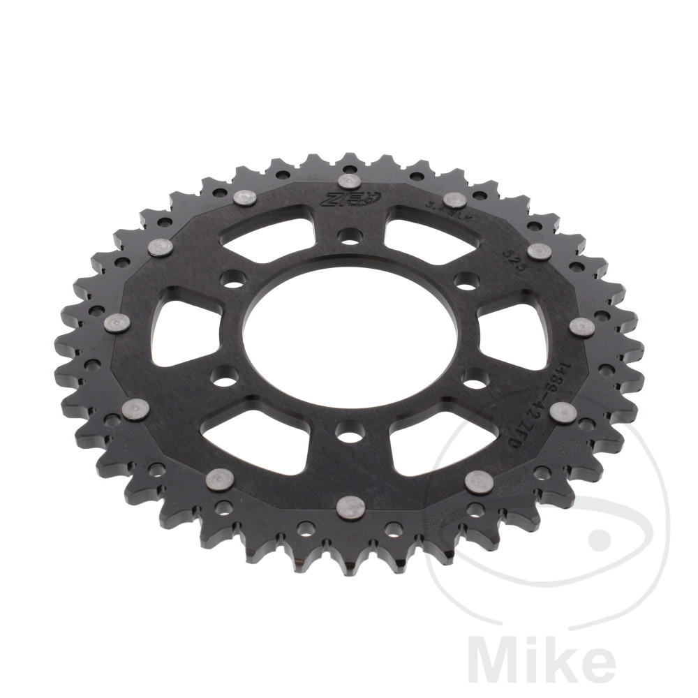 Levně ZF Sprockets rozeta DUA 42Z pro řetěz 525 černá ZF vnitřní průměr 080 rozteč děr 104 KAWASAKI KLZ 1000 VERSYS ABS 12-24, KLZ 1000 SE VERSYS ABS 19-24,