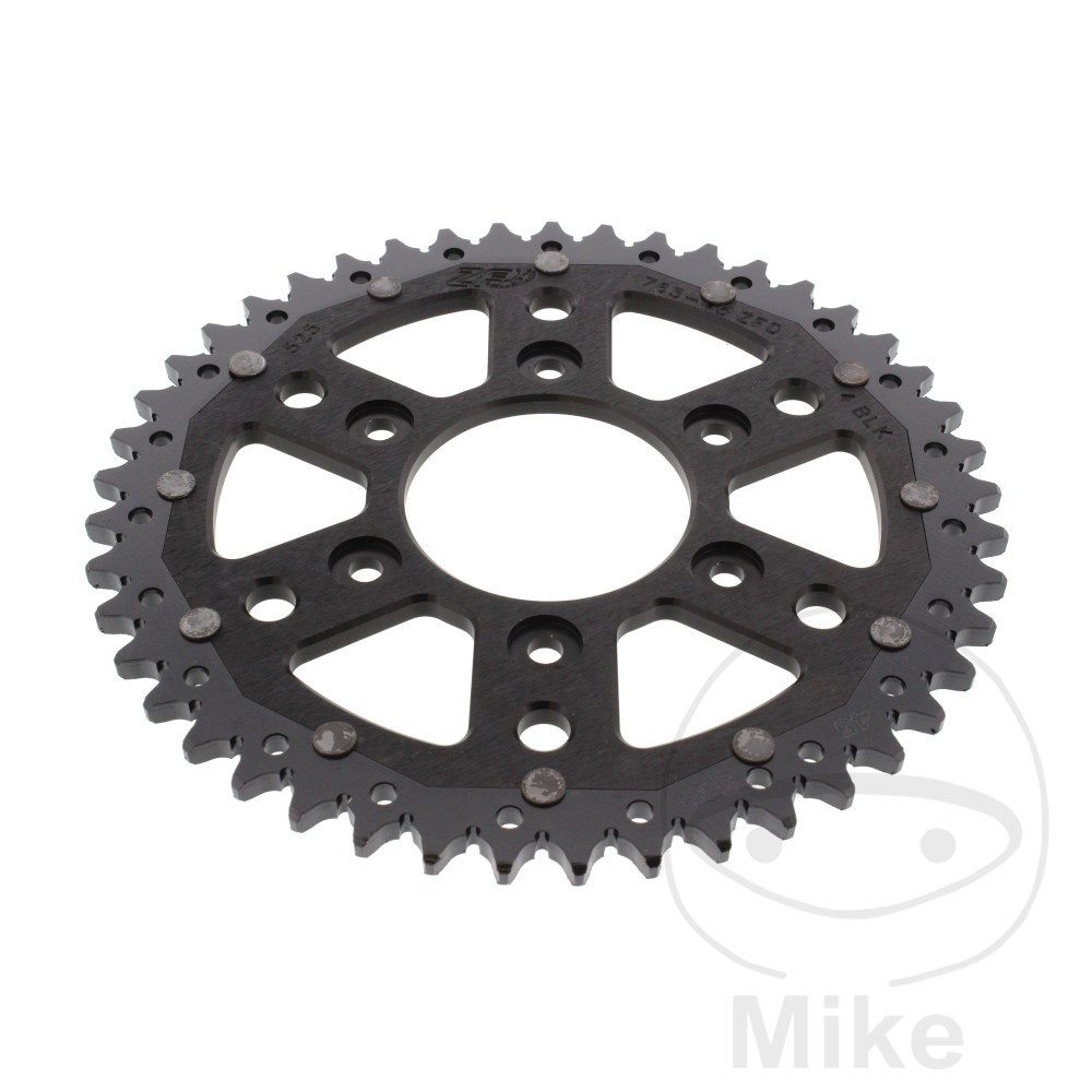 Levně ZF Sprockets rozeta DUA 45Z pro řetěz 525 černá ZF vnitřní průměr 073 rozteč děr 103 DUCATI DESERT X 950 ABS 22-25, DESERT X 950 DISCOVERY ABS 25,