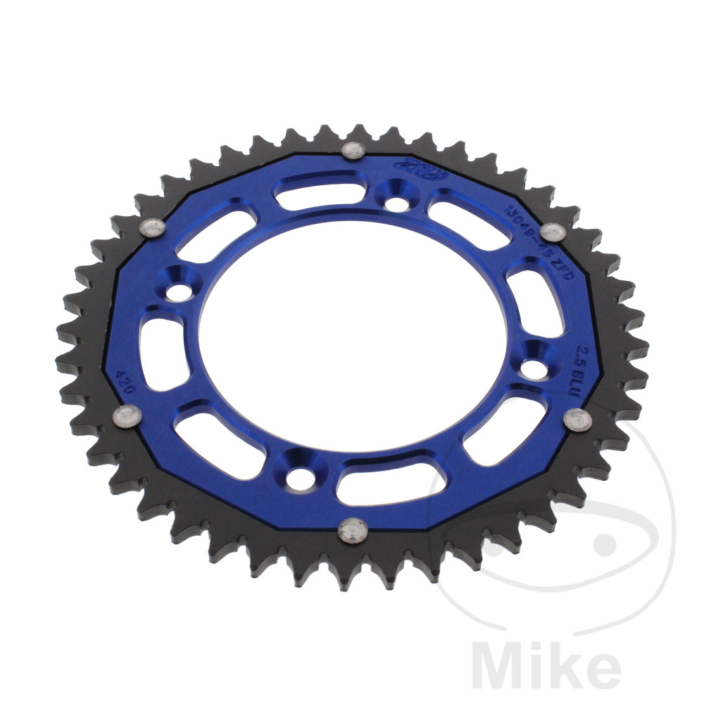 Levně ZF Sprockets rozeta DUA 46Z pro řetěz 420 modrá ZF vnitřní průměr 100 rozteč děr 120 YAMAHA YZ 65 18-26