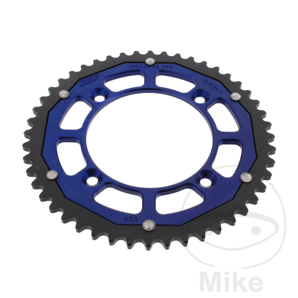 Levně ZF Sprockets rozeta DUA 48Z pro řetěz 420 modrá ZF vnitřní průměr 100 rozteč děr 120 YAMAHA YZ 65 18-26