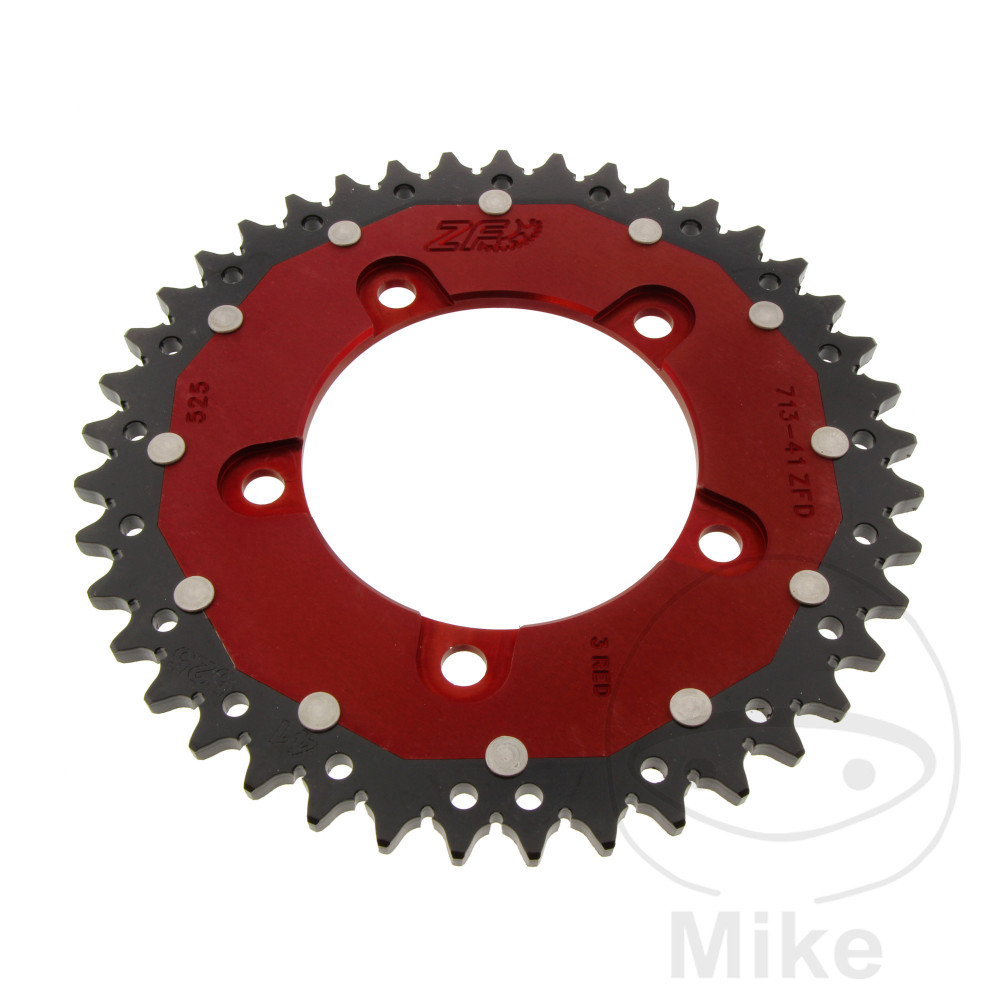 Levně ZF Sprockets rozeta DUA 41Z pro řetěz 525 červená ZF vnitřní průměr 100 rozteč děr 120 APRILIA RSV4 1000 RR ABS 15-20, RSV4 1000 R ABS APRC 13-15,